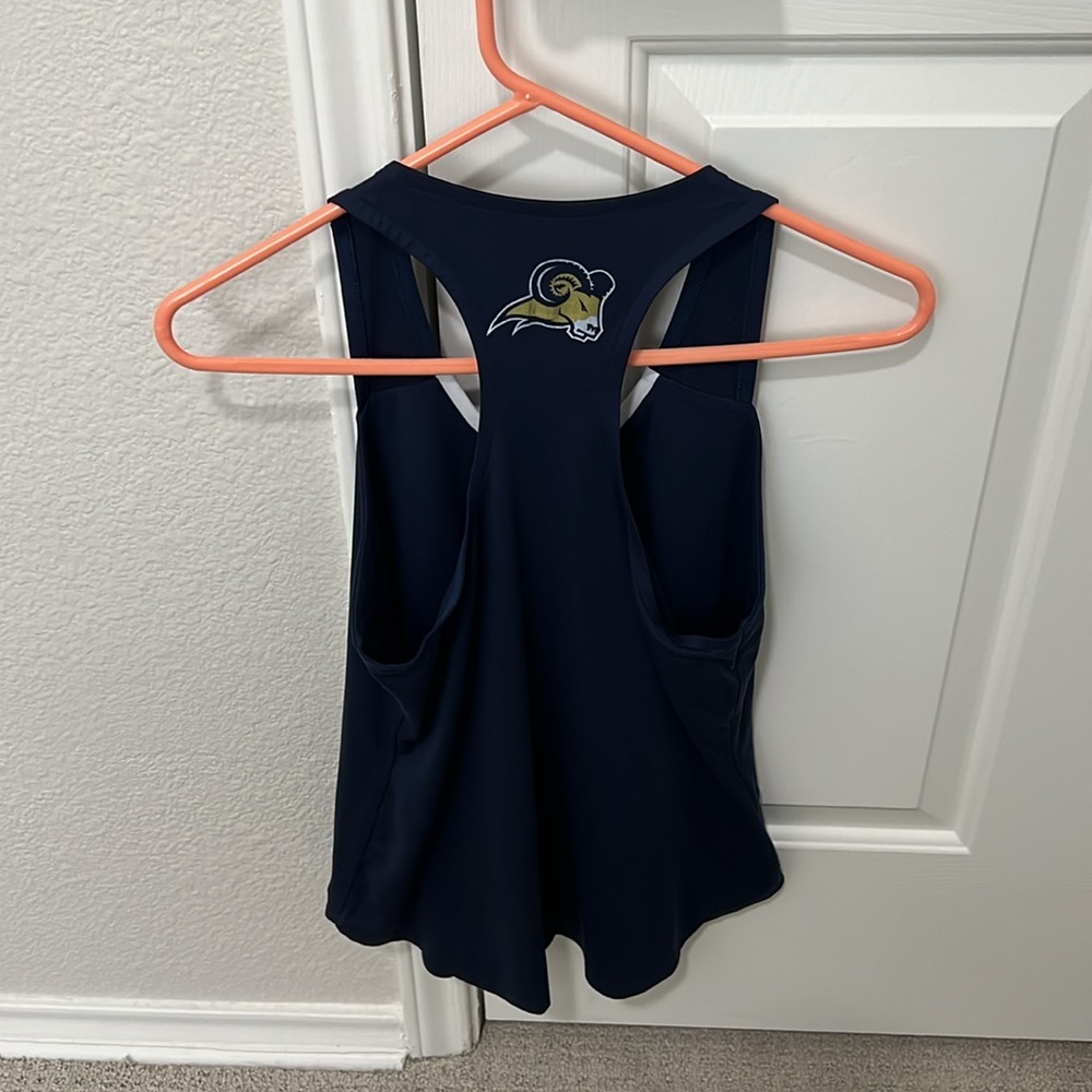 Navy Nike Racerback Tanktop M - Picture 2 of 2